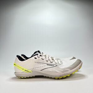Brooks Draft XC White Black Spikeless Running Shoes 1000391D129 Men's Size 7.5